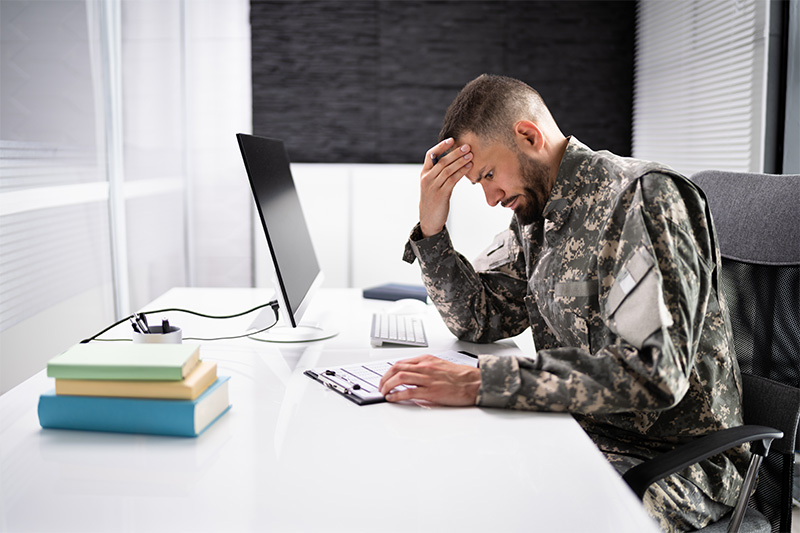 Veteran struggling with VA.gov website